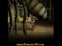 Giant animated spider fucks and impregnates lesbians in weird threesome
